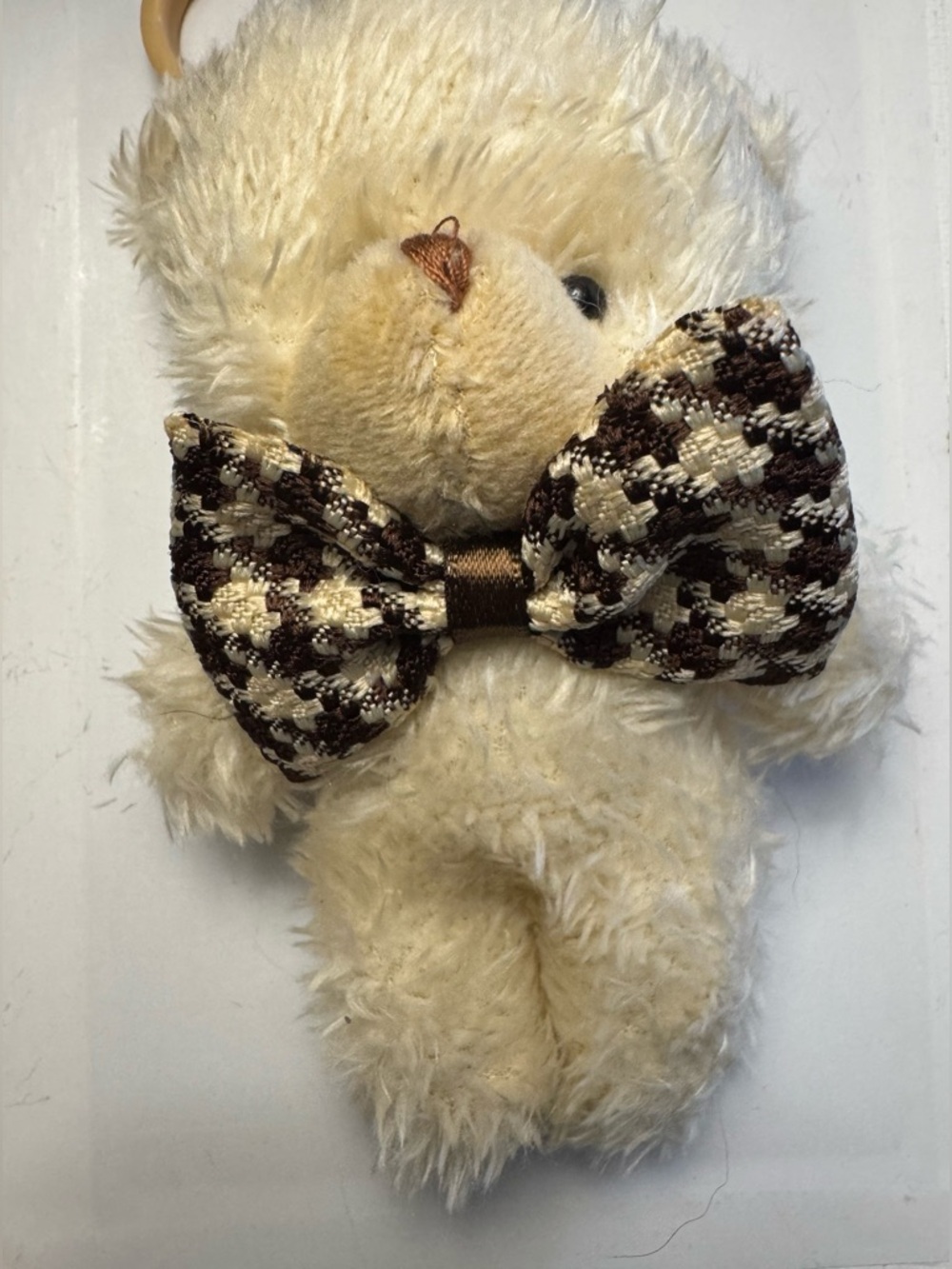 New Teddy Bear keychain bag charm -tan